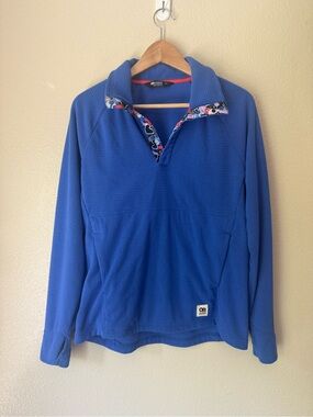 Outdoor Research Royal Blue Waffle-Knit Pullover
